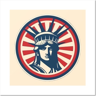 Lady of Liberty: Statue of Liberty Independence Day Emblem Posters and Art